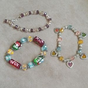 Lot of 3 Bracelets